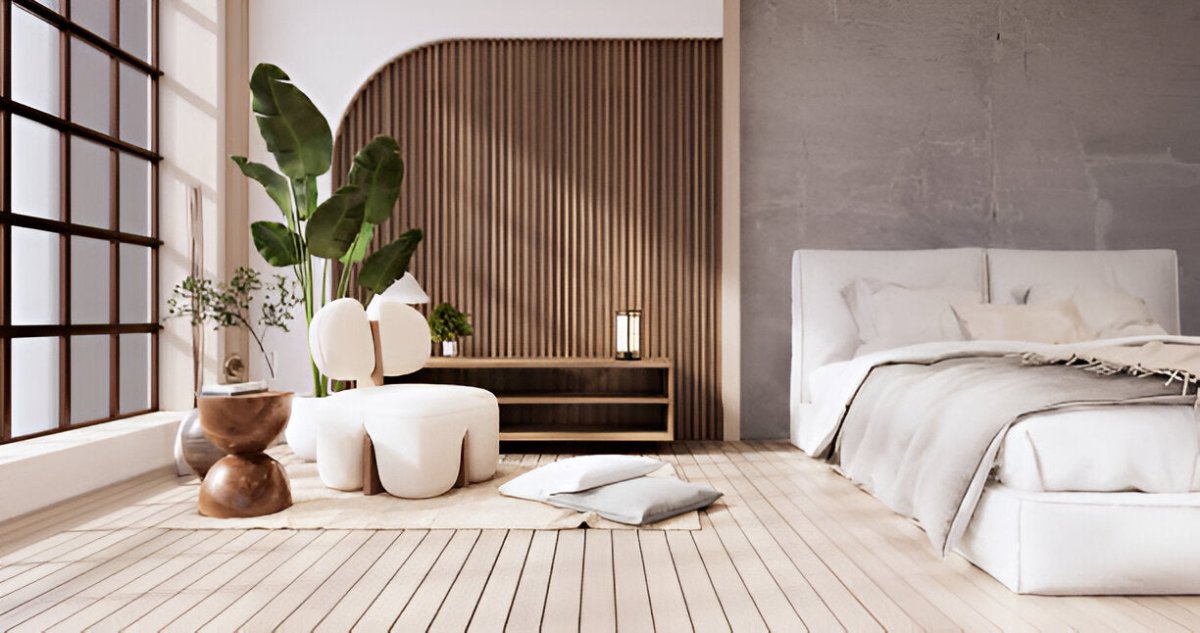 Creating a Japandi Oasis with Light Wood and Linen - Bella Virtual Staging