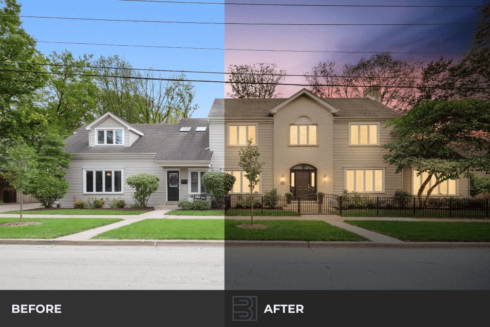 Day to Dusk Photo Editing - Bella Virtual Staging